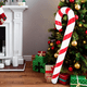 thumbnail image 2 of Bastones de caramelo inflables: accesorios inflables de PVC para flotadores de piscina, decoraciones para fiestas y celebraciones navideñas., 2 of 6