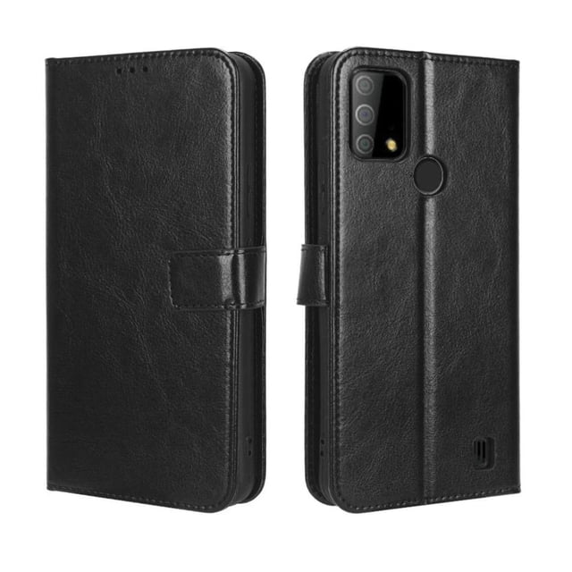 Funda tipo libro para Vodafone Smart V22, cartera todo‑en‑uno, funda multifuncional con tarjetero y correa de muñeca desmontable