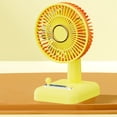 thumbnail image 7 of YiJuHui USB Rechargeable Mini Desk Fan, Portable Small Personal Fan with 3 Speeds, Quiet Motor for Office Desktop Dorm Home Travel, Handheld Neck Fan, Foldable with LED Light, 7 of 7