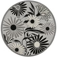 thumbnail image 5 of Nourison Aloha Outdoor Black White 5'3" x Round Area Rug (5 Round), 5 of 9
