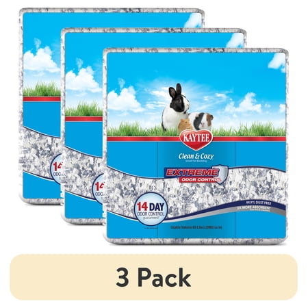 (3 pack) Kaytee Clean & Cozy Extreme Odor Control Bedding 65 Liters