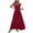 #03Wine, variant on yoeyez Women's Summer Boho Dress Adjustable Shoulder Strap Square Neck Pleated Dresses Flowy Casual Smocked A Line Sundress with Pockets Pink,M