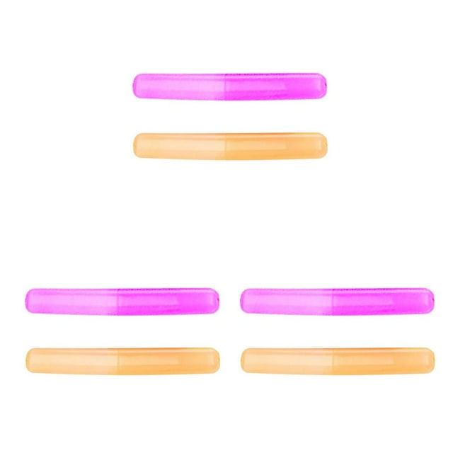 Langgg 2 Pcs Bathroom Toothbrush Holder Plastic Toothbrush Box Organizer Toothbrush Case Random Color Bathroom Accessories 20*3*2cm 3Set