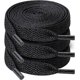 thumbnail image 1 of 3 Pares de Cordones para Zapatos, Cordones Planos de 8 mm de Ancho para Zapatillas, Correr, Adultos, niños, Negro, 1 of 5