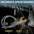 thumbnail image 2 of Sensores de Velocidad de Rueda ABS Unique Bargains 2pcs para Mercedes-Benz C300 C350e No.A2059058503 Sensor ABS Trasero Izquierdo Derecho, 2 of 6