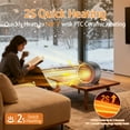 thumbnail image 2 of Space Heater, Portable Electric Space Heater for Indoor, with Thermal Sensor for Home, Bedroom, 2 of 8