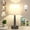 White, variant on Touch Table Lamp for Bedroom, Small Bedside Lamp with USB C Charging Port, 3 Way Dimmable Touch Control Nightstand Lamp for Living Room and Office, Gray Shade and Silver Base