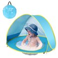 thumbnail image 5 of Baby Beach Tent with Pool,2021 Upgrade Easy Fold Up & Pop Up Unique Ocean World Baby Tent,50+ UPF UV Protection Outdoor Tent for Aged 3-48 Months Baby Kids Parks Beach Shade (Blue), 5 of 7