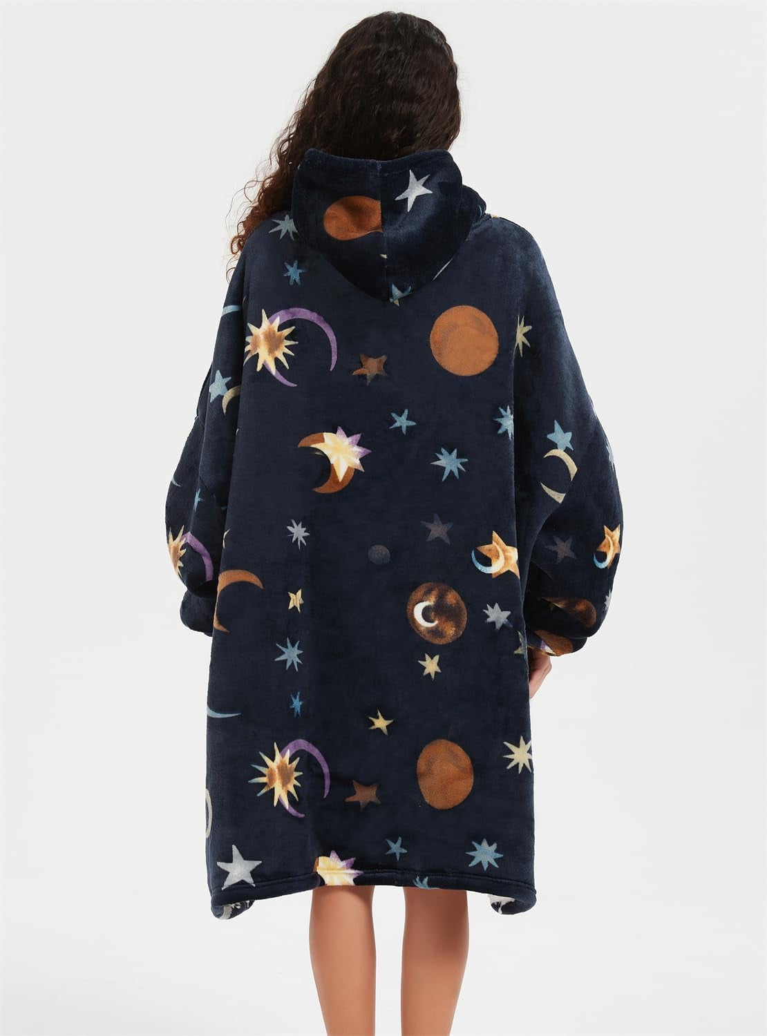 Moderong Wearable Blanket Hoodie Oversize Sherpa Fleece Hooded Blanket for Adults and Kids Snuggie Sweatshirt for Women Men