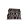 thumbnail image 4 of Cast Iron Floor Vent Cover 18″ x 18″ with Damper – Heavy Duty Handcrafted Tudor Mushroom Design HVAC Register – Powder Coated Repaintable Rust-Free Air Vent for Floors & Walls, 4 of 8