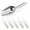 White#8752🥕, variant on Stainless Steel Ice Scoop & Tongs Set | Heavy Duty Small Metal Shovel for Freezer, Candy, Coffee Beans, Sugar, Bar & Kitchen Use | Rust-Resistant, Easy Clean, 6-Piece Wedding Party Tool