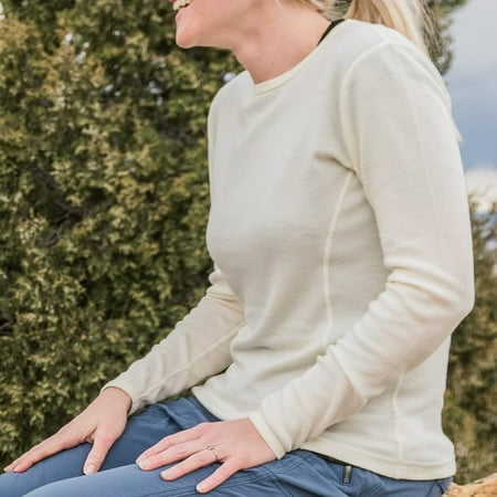 

Minus33 Women s Ossipee Midweight Crew - 100% Merino Wool - Long Sleeve Thermal Base Layer - No Itch Renewable Fabric