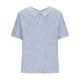 thumbnail image 5 of Ploknplq Elbow Length Tee Shirts for Women,Gradient Shirt,Tunic Tee,Womens Summer Tops Lapel Striped Back Loose Top Casual Shirt T Shirt,3/4 Sleeve Tunic Tops for Women,Top for Women Blue M, 5 of 5