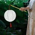 thumbnail image 4 of Xecvkr Chinese Paper Lantern LED Hanging Hollow Out Asian Japanese Lamp Tassel Cane Walking Stick Decor Party 1 Set, 4 of 5