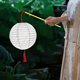 thumbnail image 4 of Chinese Paper Lanterns With LED Lights Hollow Out Hanging Asia Japanese Paper Lamps With Tassel And Walking Stick, 4 of 5