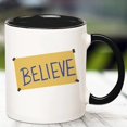 thumbnail image 3 of Taza Fonhark Believe in Yourself Ted Lasso Novelty Coffee 325 ml, 3 of 4