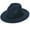 Navy, variant on Womens Fashion Classic Wide-Brim Floppy Panama Hat Belt Buckle Wool Fedora Hat