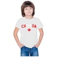 thumbnail image 4 of MKOSPLRT Going Out Tops for Boy Girl 3-10 Years Kids Canada Day T Shirts Funny Maple Leaf Print Shirts Casual Loose Holiday Tees, 4 of 5