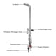 thumbnail image 1 of Antorcha de acetileno, antorcha de soldadura de latón galvanizado, estándar de 3 tubos para construcción con oxígeno/acetileno/propano Corte de placas de hierro Corte de placas de acero Unbranded 1011190288511, 1 of 7