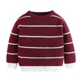 thumbnail image 1 of Posijego Chandails pour Tout-Petits Garçons Filles Pull Tricoté Col Rond Automne Hiver, 1 of 7