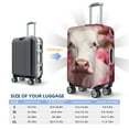 thumbnail image 6 of Daiia Flower White Cow Luggage Cover, Thickened Washable Travel Luggage Covers, Elastic Unique Baggage Covers for 18-20 inch Luggage-Small, 6 of 9
