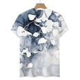 thumbnail image 5 of Fiudx Ofertas Flash Del Día Camiseta Holgada Estampada con Cuello Redondo y Manga Corta para Mujer, 5 of 5