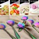 thumbnail image 5 of Juego de cucharas de flores Sincero 8 cucharas de postre de acero inoxidable colorido, 5 of 5