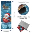 thumbnail image 4 of Christmas Gym Towel with Storage Bag, 72.8"x26.8", Suitable for Yoga, Pilates, Fitness, etc. - Gym Towels for Hot Yoga, Pilates, and Workouts, 4 of 6
