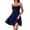 04#Navy, variant on Sundresses for Women Cute Spaghetti Strap Smocked Tiered Mini Dress Casual Summer Boho Flowy Swing Beach Sun Dresses
