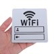 thumbnail image 5 of unbranded Pegatina De Señal WiFi Con Plateado Para Pared Oficinas Restaurantes, 5 of 8