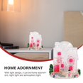 thumbnail image 3 of 1 Pc Christmas LED Luminous Small House Decorative Light (Transparent), 3 of 4