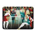 thumbnail image 1 of KDAGR Charleston Retro Party Drawing Vintage 1920S 1930S Beauty Border Doormat Floor Rug Bath Mat 30x18 inch, 1 of 1