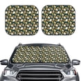 thumbnail image 2 of Fotbe Bear Sunflower 2-Piece Car Windshield Sun Shade | Sun Blocker for Car Windshield | Foldable Automotive Interior Accessories for Sun Protection-Small, 2 of 7