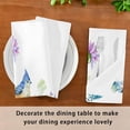 thumbnail image 6 of Coolnut Set of 6 Field Flowers Satin Napkin Square 20 Inches Table Napkins Soft Smooth Decorative Napkins for Wedding Banquet Party Decoration, 6 of 6