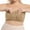 Khaki, variant on Womens Simple Comfy Breathable Strapless Removable Pad Bandeau Underlayer Nylon Spandex Daily Tube Bra Tube Tops For Women
