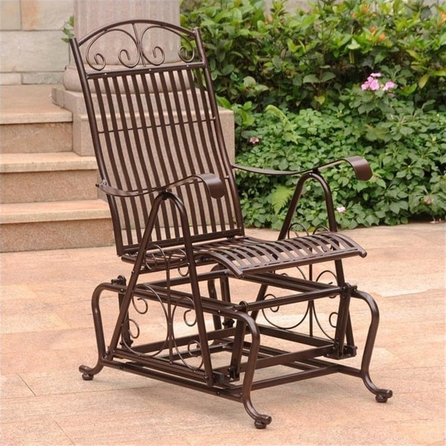 Pemberly Row Balançoire de Patio Simple en Fer, Bronze