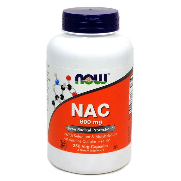 NOW Foods NAC NAcetyl Cysteine 600 mg. 250 Vegetable Capsule(s