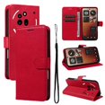 thumbnail image 3 of Wallet Case for Nothing Phone 3A Pro Flip Cover with Card Slots, Magnetic Stand & Strap Red, 3 of 5