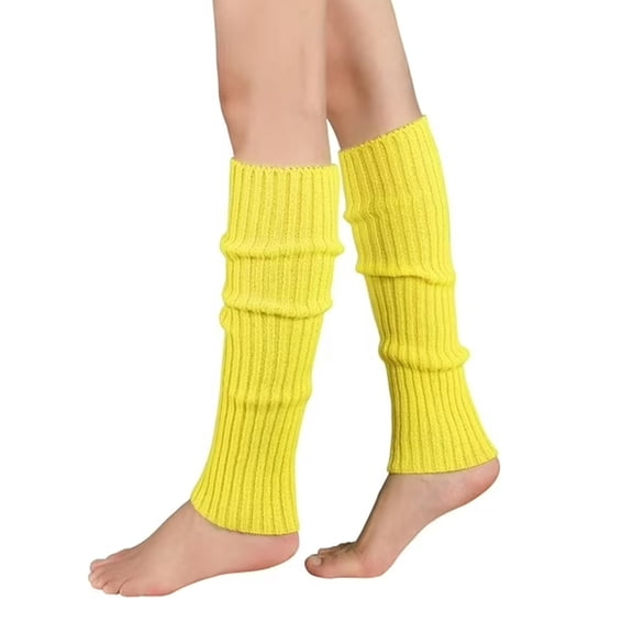 Women Juniors Knitted Fall Winter Sports Socks, Threaded leg protection socks for 80s Eighty's Party Fashion Yoga Ballet Dance Sports,Fall Winter Gifts,red