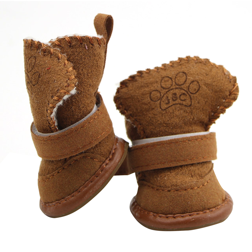Famure SnoW shoes-Pet Dog Shoes Waterproof Winter Small Medium Boots Cotton Non Slip Rain SnoW Resisting Warm for Cat