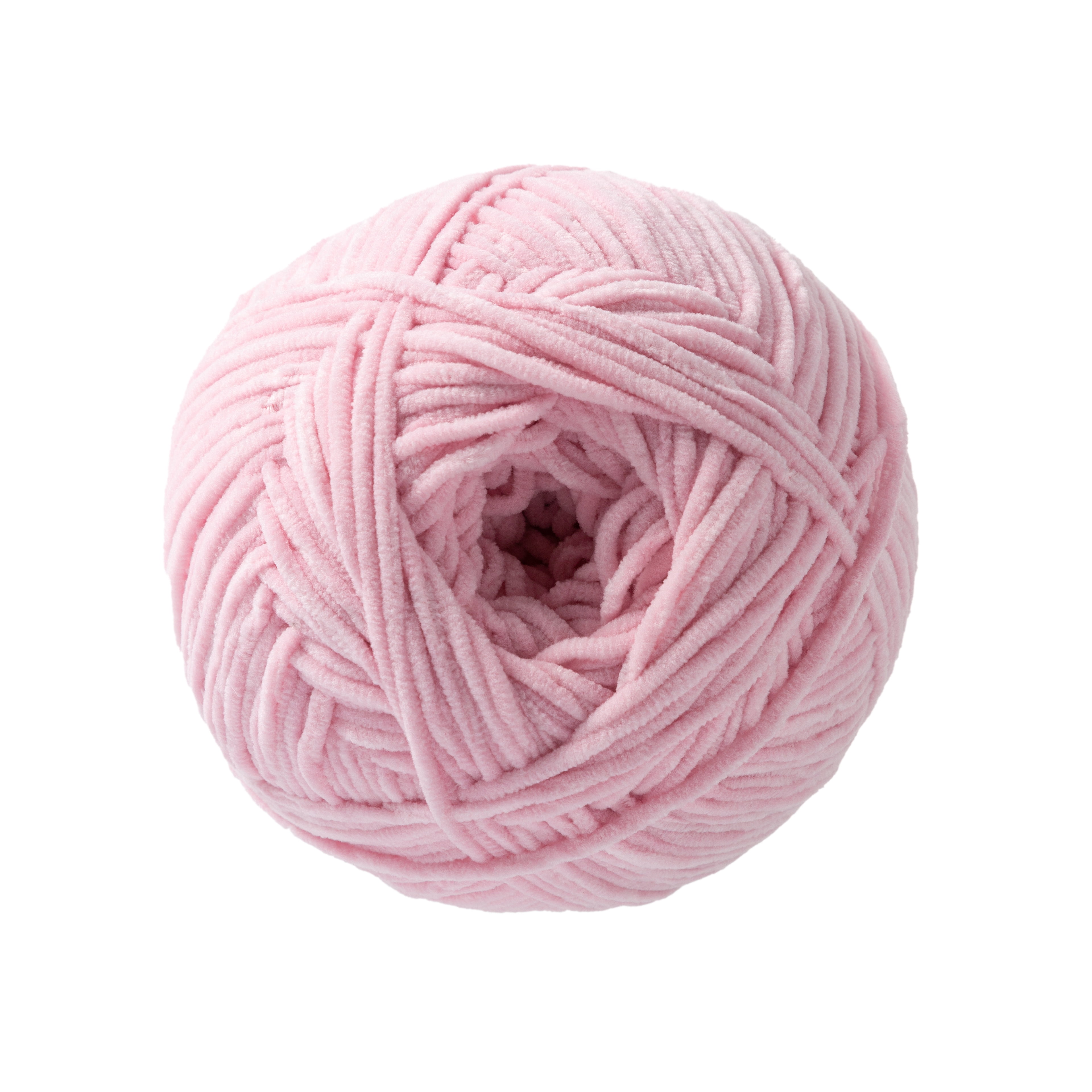 Loops & Threads Flamingo Skinny Chenille Yarn - Medium Weight Yarn for Knitting, Crochet, Weaving, Arts & Crafts, 12 Pack