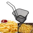 thumbnail image 1 of Veeogra Clearance,Kitchen Gadgets,Barbecue Accessories,Electroplate Stainless Steel Mini Frying Net Square Block Mesh Kitchen Tools,Mat,Black, 1 of 5