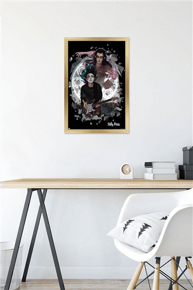 Sally Face - Rain Wall Poster, 14.725" x 22.375" Framed