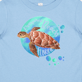 thumbnail image 4 of Inktastic Pompano Beach, Florida Swimming Sea Turtle with Bubbles Boys or Girls Baby T-Shirt, 4 of 5