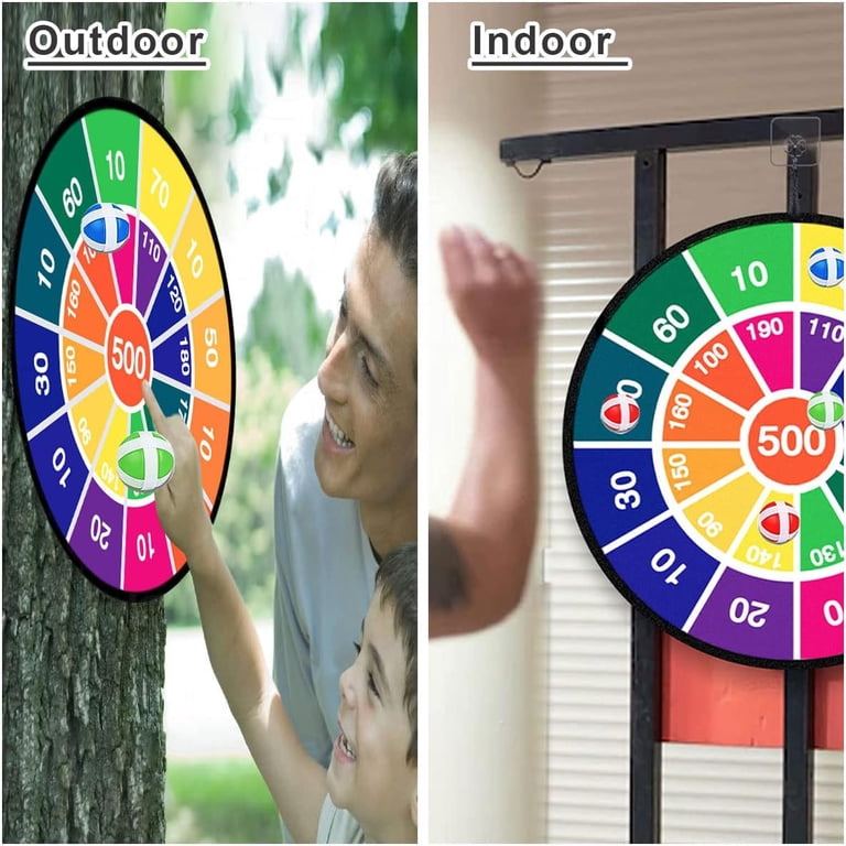 Rirool Kids Dartboard Set, 28.3 Inch Hook and Loop Target photo 8