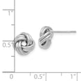 thumbnail image 2 of FJC Finejewelers 14 kt White Gold Love Knots Polished Love Knot Post Earrings 9 mm x 9 mm, 2 of 6