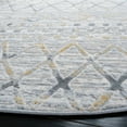 thumbnail image 3 of SAFAVIEH Lagoon Rosalind Diamond Area Rug, Grey/Gold, 6'7" x 6'7" Round, 3 of 8
