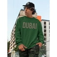 thumbnail image 2 of Dubai Bronze Lettering Banner Sweatshirt Men -Image by Shutterstock, Male x-Large, 2 of 4
