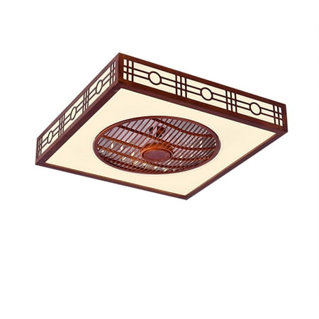 

22 Square Ceiling Fan Light LED Light Flush Mount Chandelier Chandelier Fan 3-Speed W/Remote Control 110v