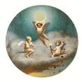 thumbnail image 2 of Jean-Léon Gérôme 15x15 Gold Ornate Wood Frame and Double Matted Museum Art Print Titled - Allegory of Night (1859), 2 of 4